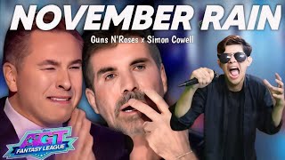 A Very Extraordinary Voice in The World Makes Simon Cowell Crying With The Song November Rain