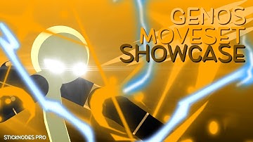 Genos Moveset Showcase || The Strongest Battlegrounds || Sticknodes Pro ||