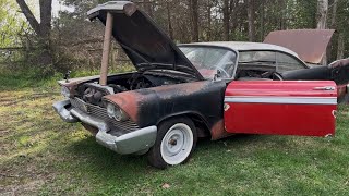 1958 Plymouth. Start er’ up.