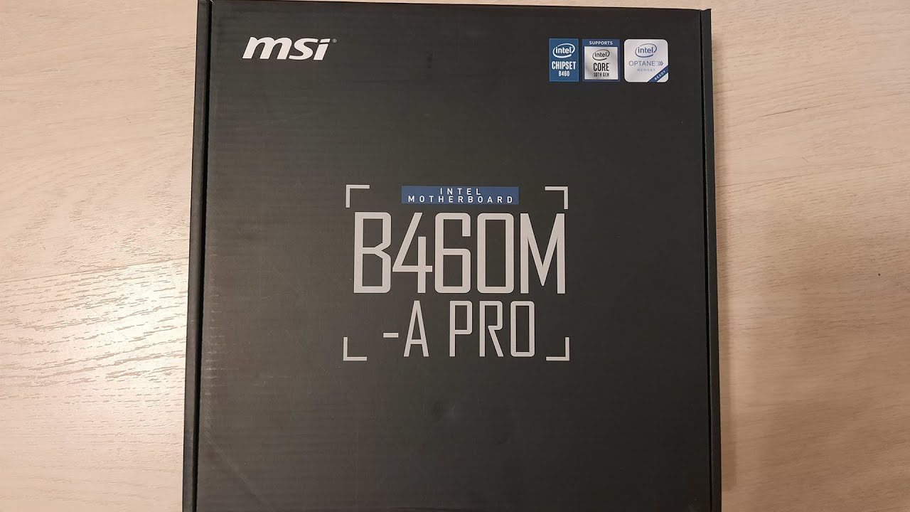 Распаковка MSI B460M-A-PRO