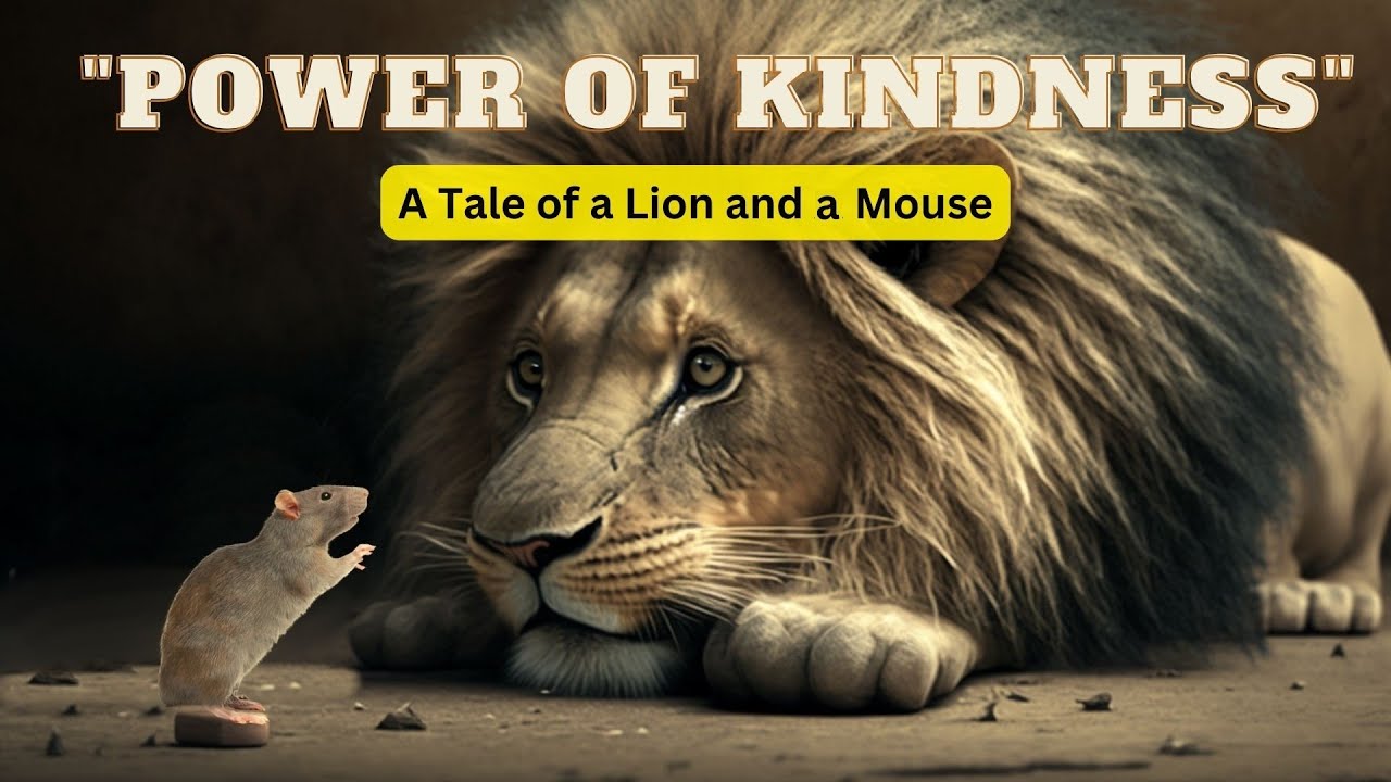 Video thumbnail for Power of Kindness: A Tale of a Lion and a Mouse || English Moral Story || Part-2