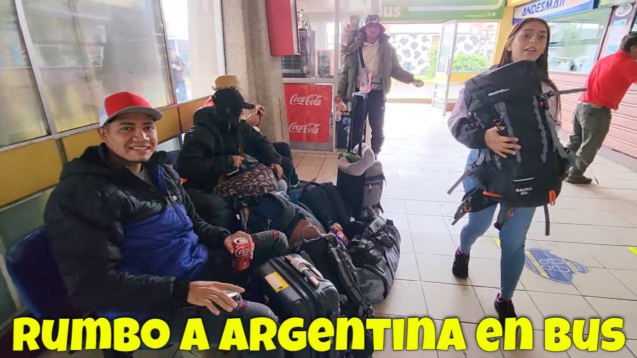 ⁣Por esta razón, nos tocará viajar en bus hacia Argentina y estamos muy emocionados