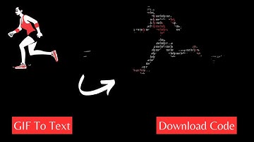 Convert GIFs to Text with HTML and CSS     #rstechnology #rajeev #navbar #gif