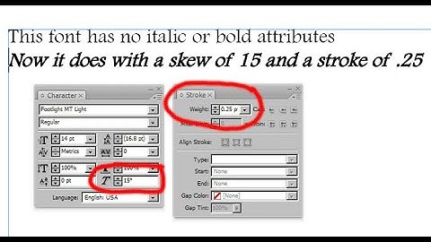 Indesign Tips: How to apply faux BOLD and ITALIC formatting to text