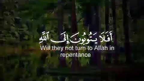 أَفَلَا يَتُوبُونَ إِلَى اللَّهِ وَيَسْتَغْفِرُونَهُ ۚ وَاللَّهُ غَفُورٌ رَّحِيمٌ سورة المائدة
