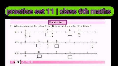 practice set 11 | class 6th maths | operation on fractions | सरावसंच 11 इ.6वीअपूर्णांकांवरील क्रिया