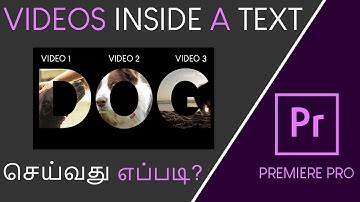 Multiple Videos Inside Text in Premiere Pro in Tamil