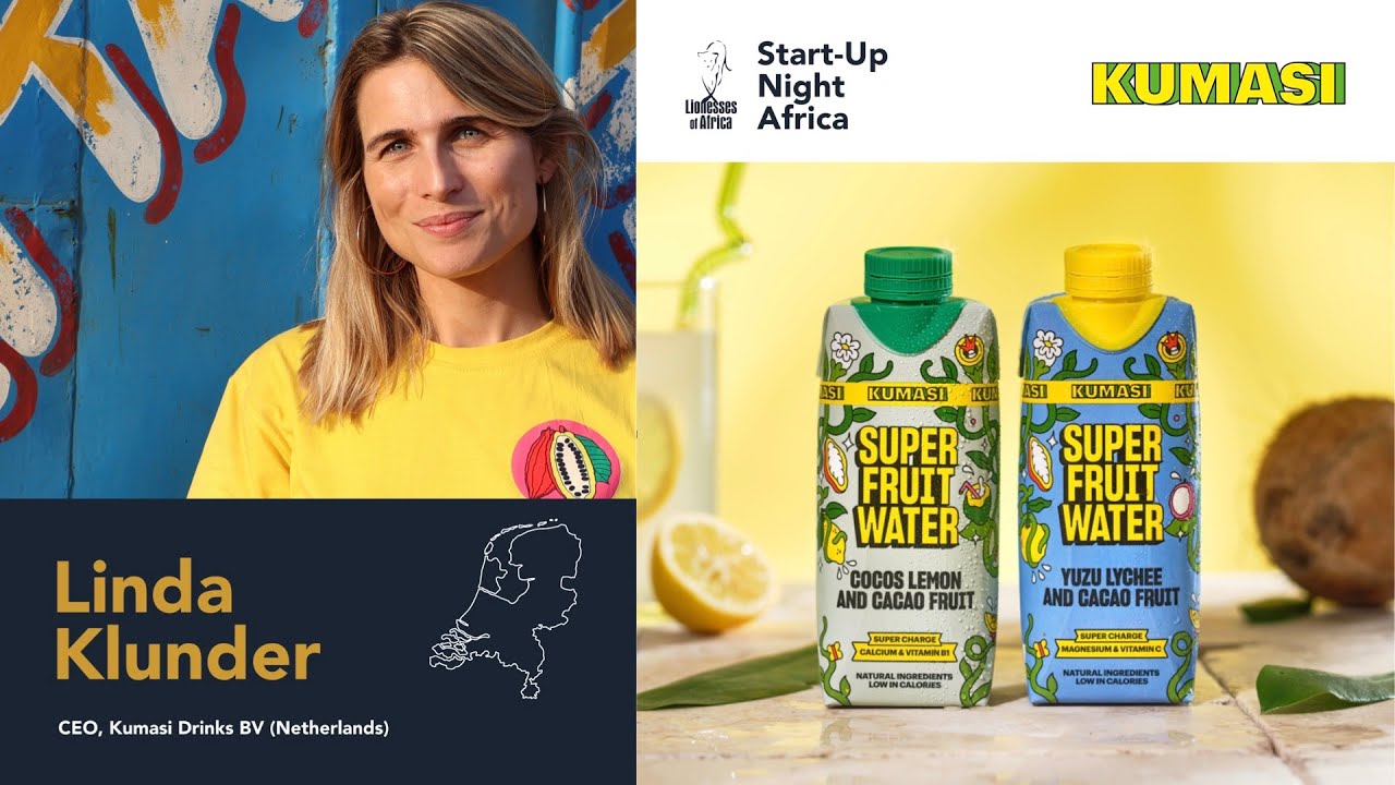 Linda Klunder, co-founder, Kumasi Drinks BV (Netherlands) - Pitch at Start-Up Night Africa 2025
