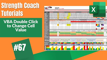 VBA Double Click to Change Cell Value | Strength Coach Tutorials | Annual Planner