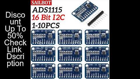 ADS1115 ADC Analog-to-Digital Converter Module with Programmable Gain Amplifier 16 Bit I2C 2.0V To 5