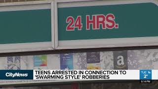 Eight teens charged in connection to swarming robberies