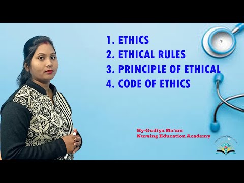 Introduction of Nursing4 in Hindi II Ethics II Rule, Principles, Code of Ethical II Fund of Nurs II