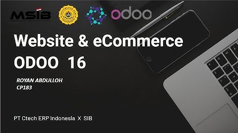 ODOO 16 - CREAD WEBSITE , PRODUCTS & CATEGORIES E COMMERCE