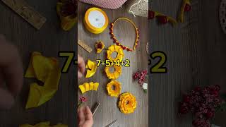 Літній обруч з бусинками та квіточками🌷МК☀️DIY #kanzashi #kanzashishorts #рукоділля #tiara