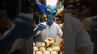 Alien eating egg embryo #viralvids #viral #egg #love #DreamScreenAI