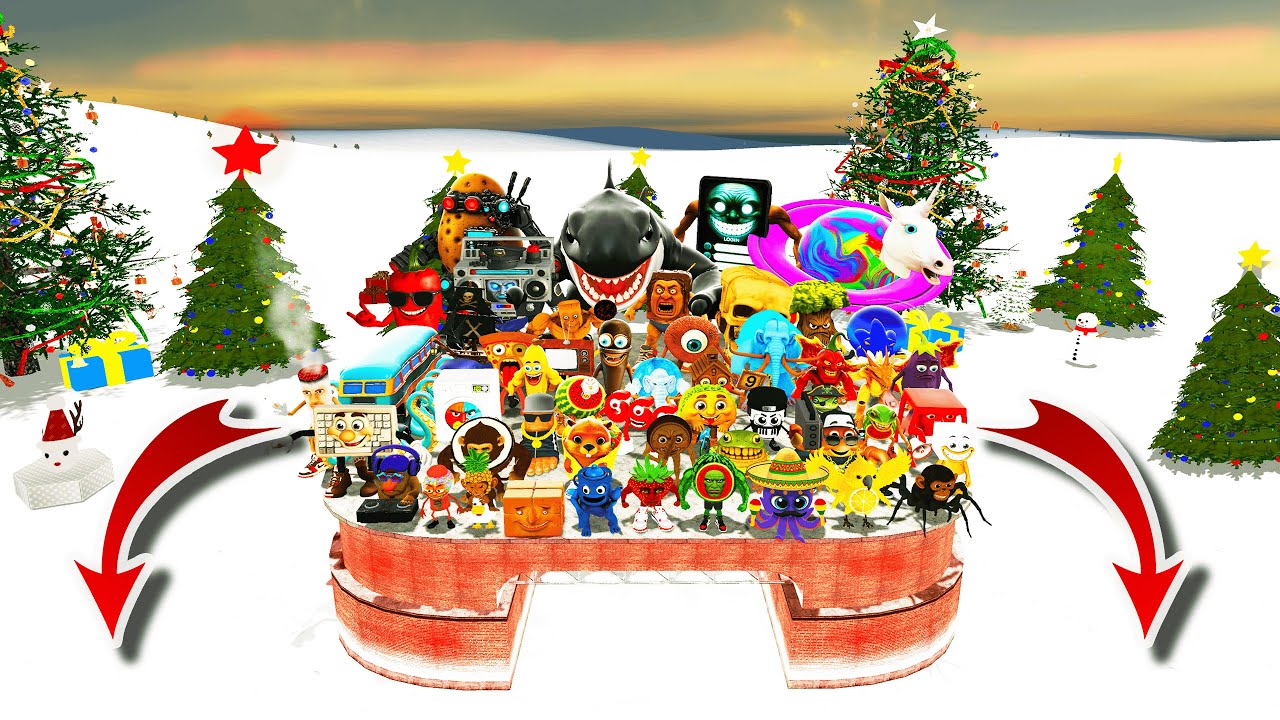 Spartan Kicking ALL Italian Brainrot Memes Into the Ice on the Merry Christmas Map – Garry’s Mod!