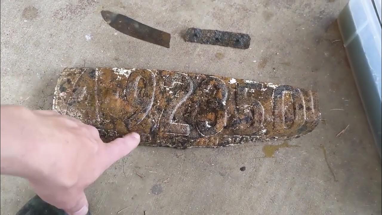 How to Restore a Rusty License Plate YouTube