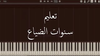 تعليم عزف بيانو - موسيقى مسلسل سنوات الضياع | İntizar - Ihlamurlar Altında piano tutorial