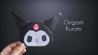 ORIGAMI KUROMI SANRIO | ORIGAMI EASY PAPER CRAFT | HOW TO MAKE ORIGAMI EASY