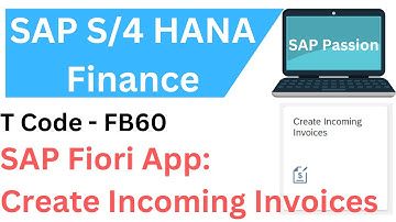 SAP Fiori App | Create Incoming Invoice | FB60