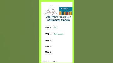 Algorithm for area of equilateral triangle