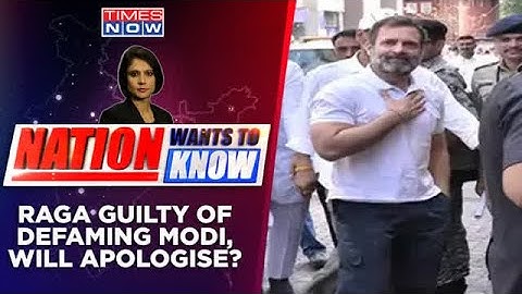 Rahul Convicted For 2019 Defamation Case | Can Rahul Be Disqualified Or Not? | Nation Wants To Know