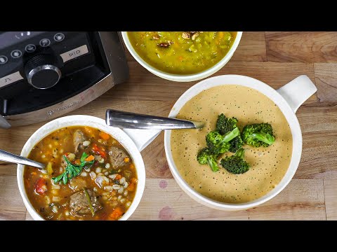 3 Pub Soups for your Vitamix (plant-based Split Pea, Beef Barley & Broccoli Cheese!)