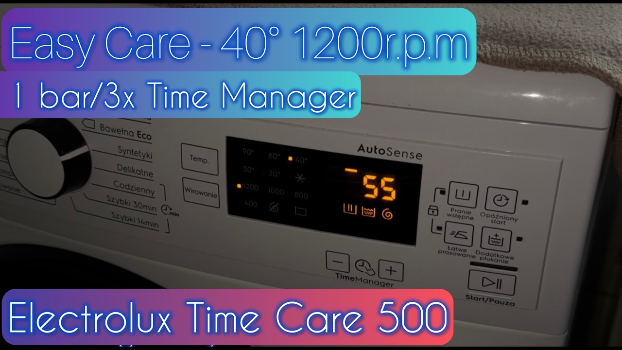 Electrolux Time Care 500 - Easy Care 40° + TimeManager 1bar