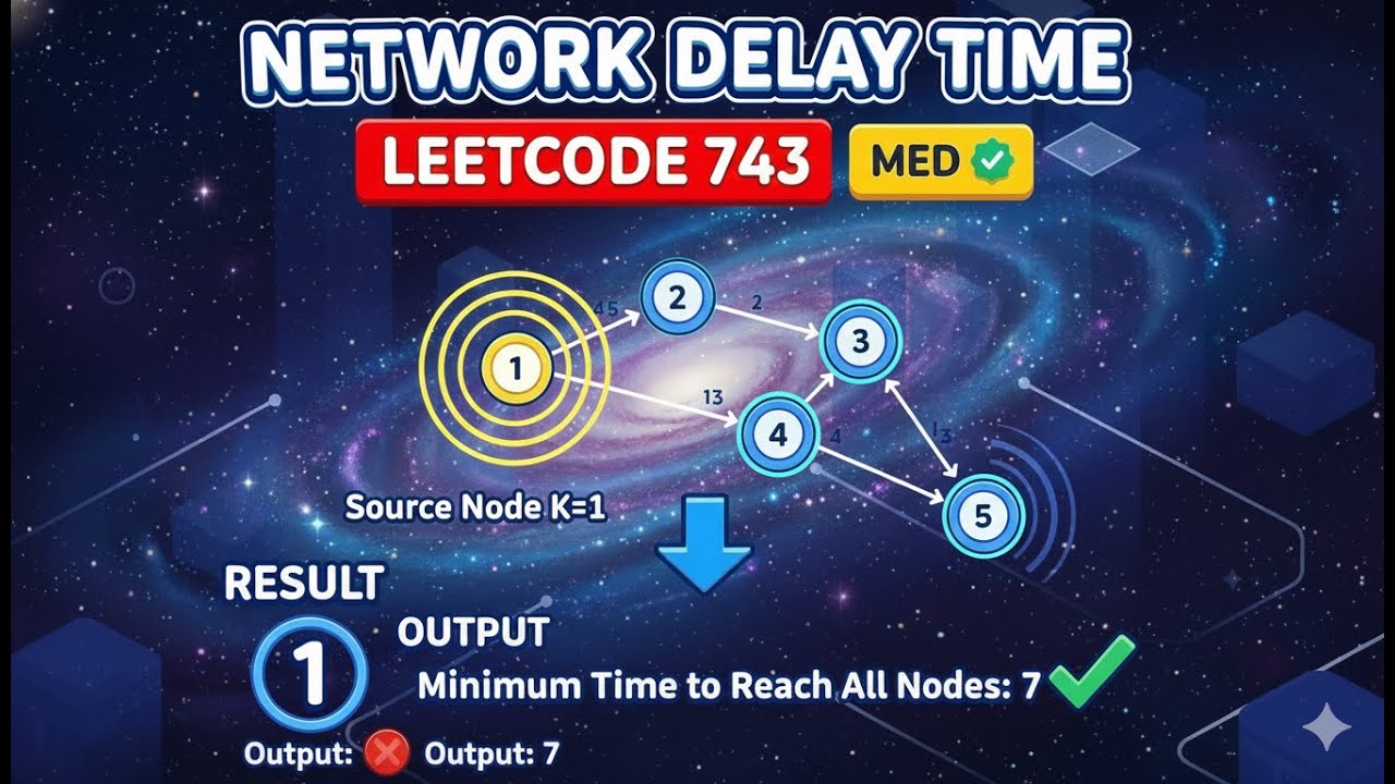 Network Delay Time - Telugu - Leetcode 743 - YouTube