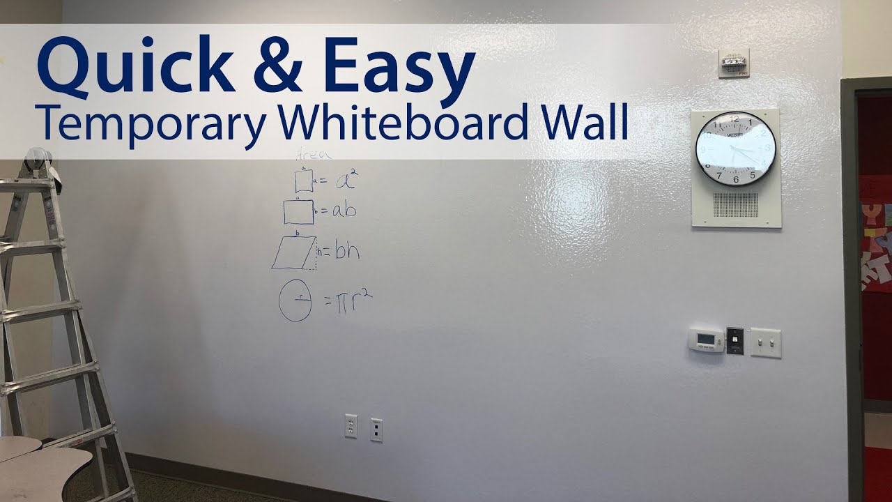 Create a Dry Erase Whiteboard Wall 