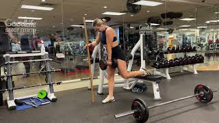 Single DB assisted Bulgarian split squat