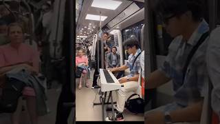 INCREDIBLE DUO IN THE METRO😱🎹🎻(people were shocked)