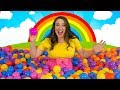 Ball pit party  kids song for learning colors  giant ball pit show