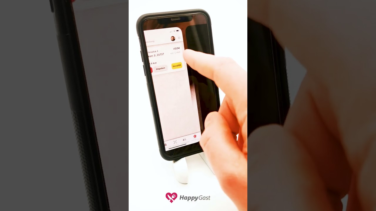 Happy Gast - Fahrer erh&auml;lt die n&auml;chste Lieferung