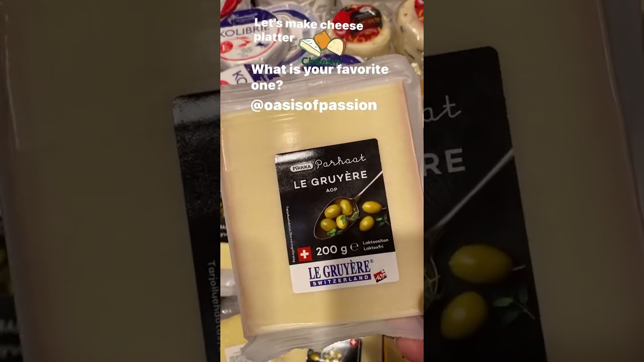 Shopping cheese for cheese platter 