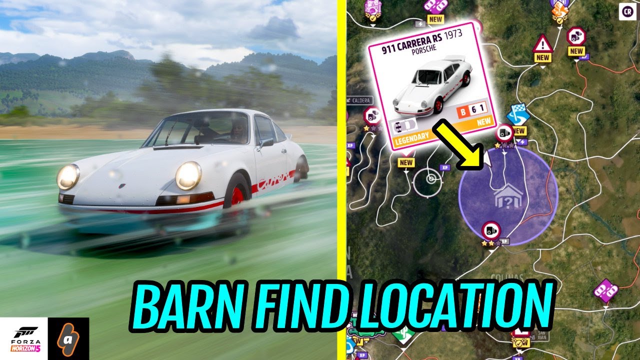 Местонахождение скрытого амбара. Как получить легендарный Porsche 911 Carrera RS 1973 года в Forz...