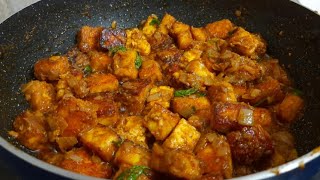 Paneer  ghee roast recipe