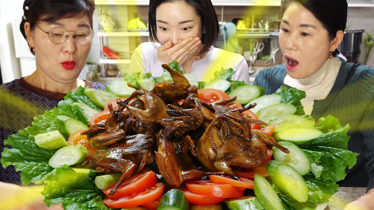 Gila...3 Cewek Korea habis gunungan puyuh goreng buat se-RW...!?