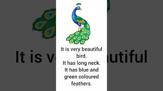 5 lines about peacock in English