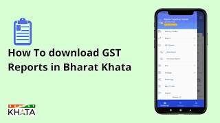How to Download Sales & Purchase Report for GST Report in Bharat Khata screenshot 4