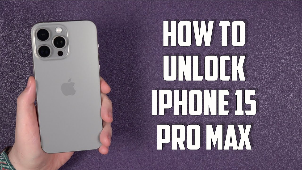How to unlock iphone 15 pro max youtube