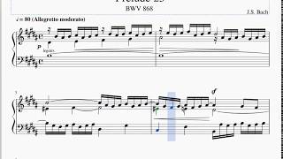 bach, prelude 23, wtc 1, sheet music