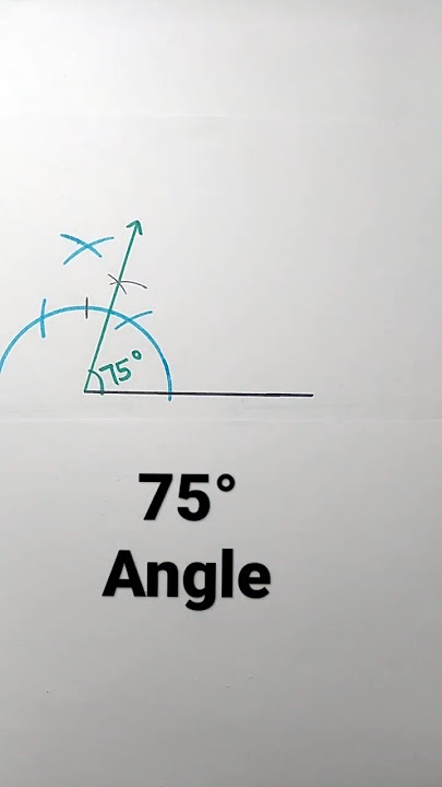 75 degree angle with compass | 75° Angle Construction