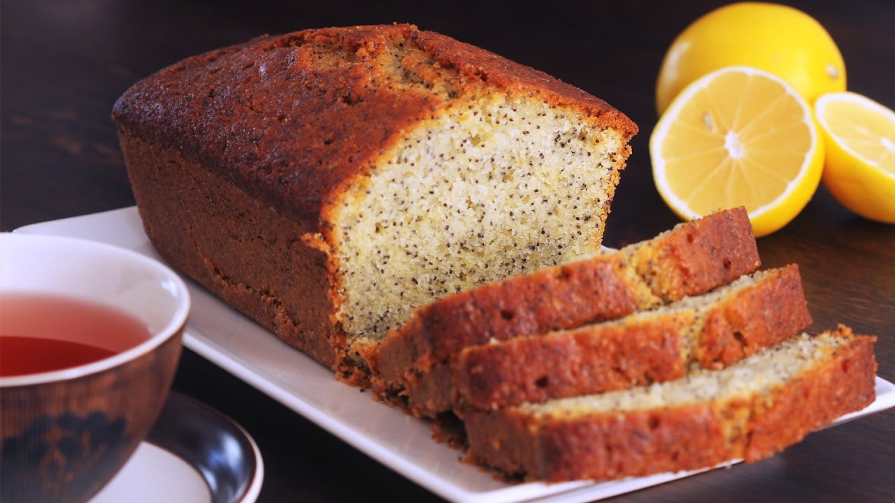 Lemon Poppy Seed Pound Cake Recipe | Home Cooking Adventure