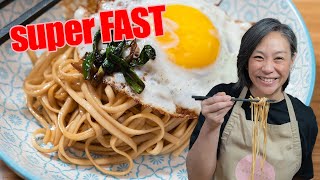 Lo Mein Noodles in 10 Minutes - Scallion Oil Noodles