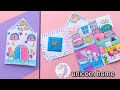 How to make Beautiful Paper House | DIY Miniature paper House /  How To Make Unicorn Paper Doll book