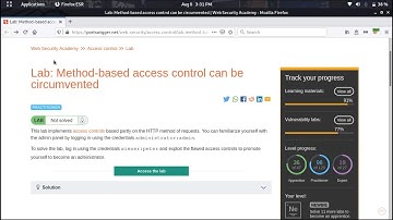 Method-based access control can be circumvented (Video Solution) | 2021