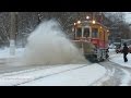 Трамвай снегоочиститель 0111 в Нагатино // 19 января 2016 год