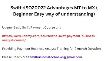 Swift : ISO20022  Advantage ( MT To MX )