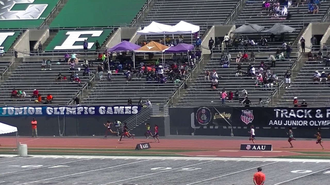 16u Girls Motor City Track Club 46.82s 4x100m Finals AAU Junior